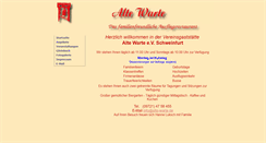 Desktop Screenshot of gaststaette.alte-warte.de